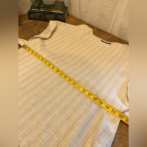 Striped Belted Linen-Blend Dress - Kiabi (Size 42 / US 10) - Picture 11 of 12